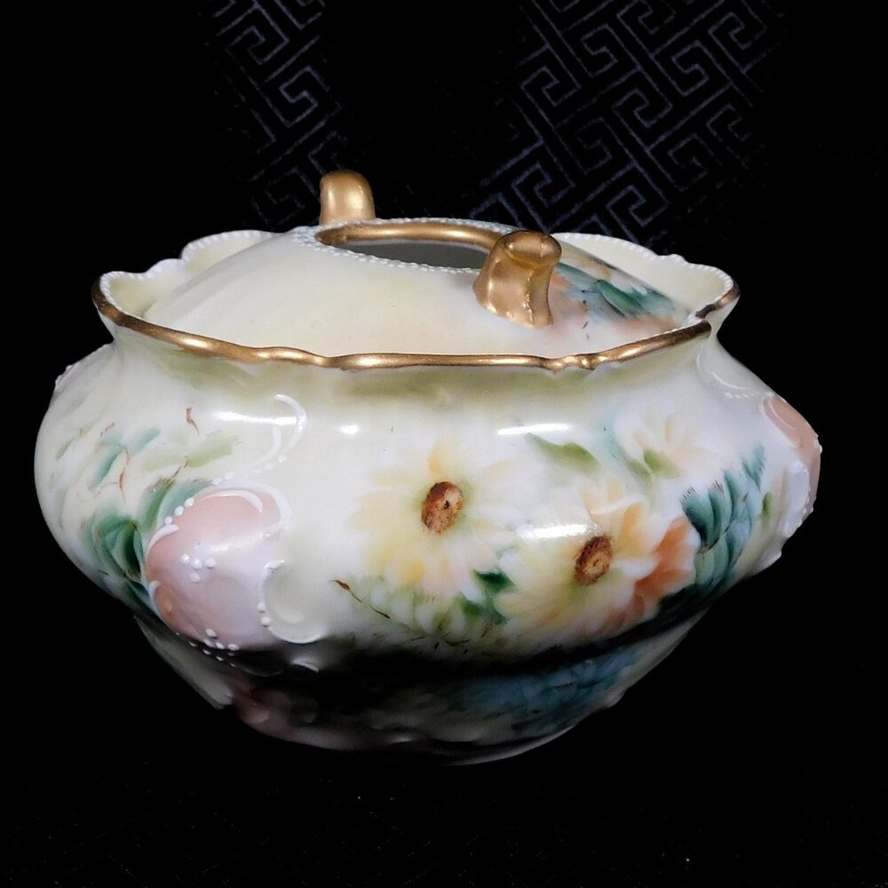 Thun BRC Moliére Germany Yellow Porcelain Hair Receiver # 23231